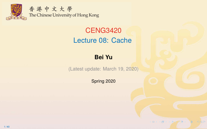 ceng3420 lecture 08 cache