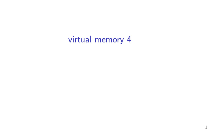 virtual memory 4