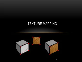 TEXTURE MAPPING  1  OUTLINE  Introduce Mapping Methods      Texture Mapping  Environment