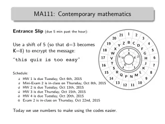 MA111: Contemporary mathematics  15  3  4  5  6  7  8  9  10  11  12  13  14  16  1  17  18  19  20