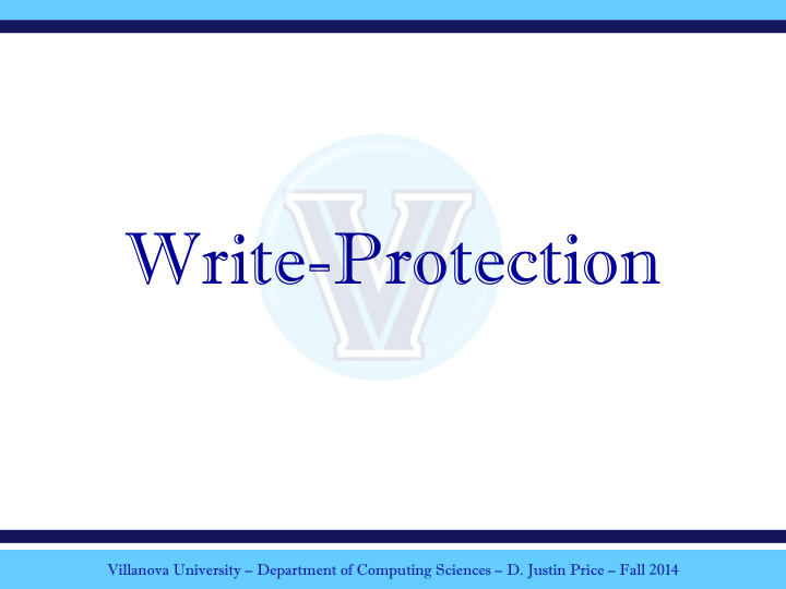 write protection