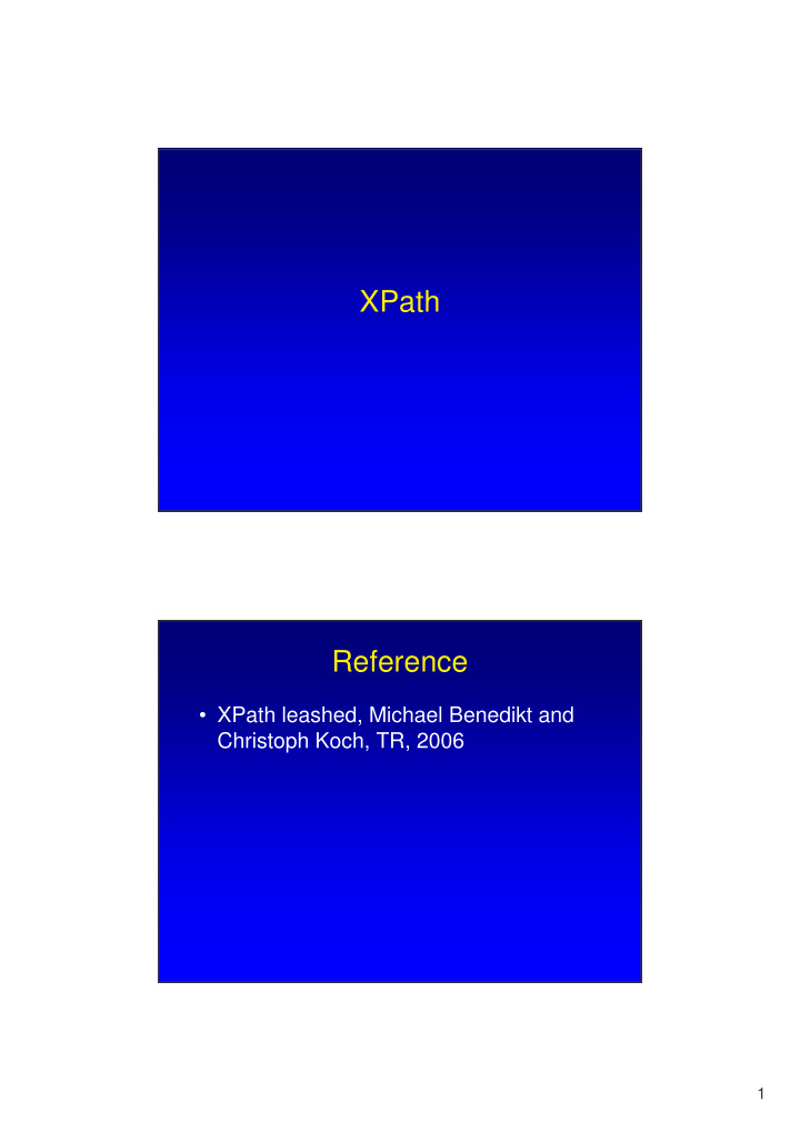 xpath reference