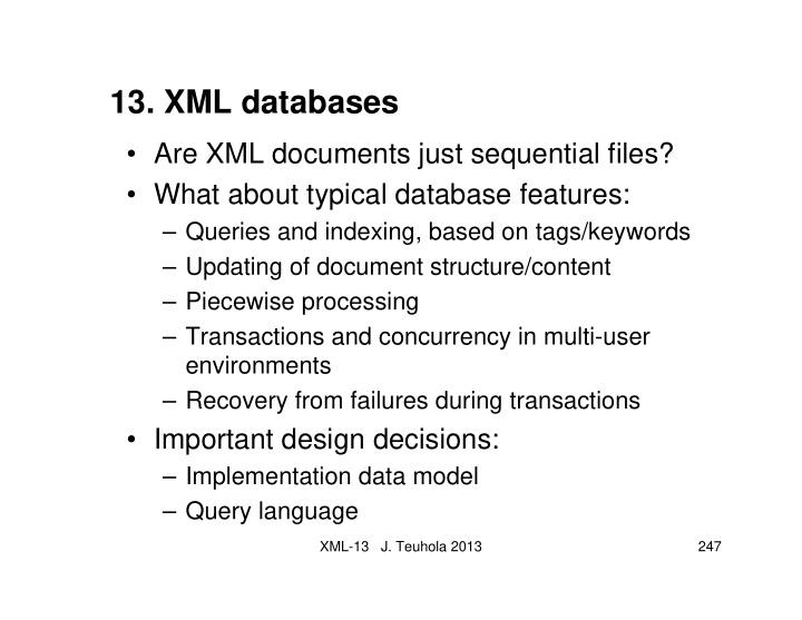 13 xml databases