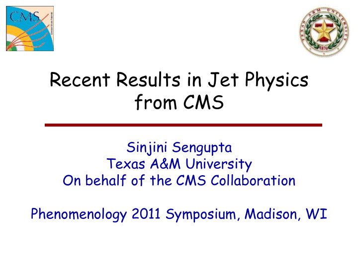 recent results in jet physics from cms