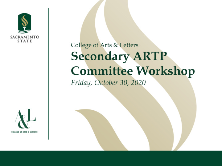 secondary artp committee workshop