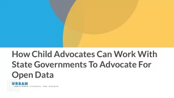 State Governments To Advocate For  Open Data  Welcome!  Welcome to the webinar!  Kathy Pettit  Rob