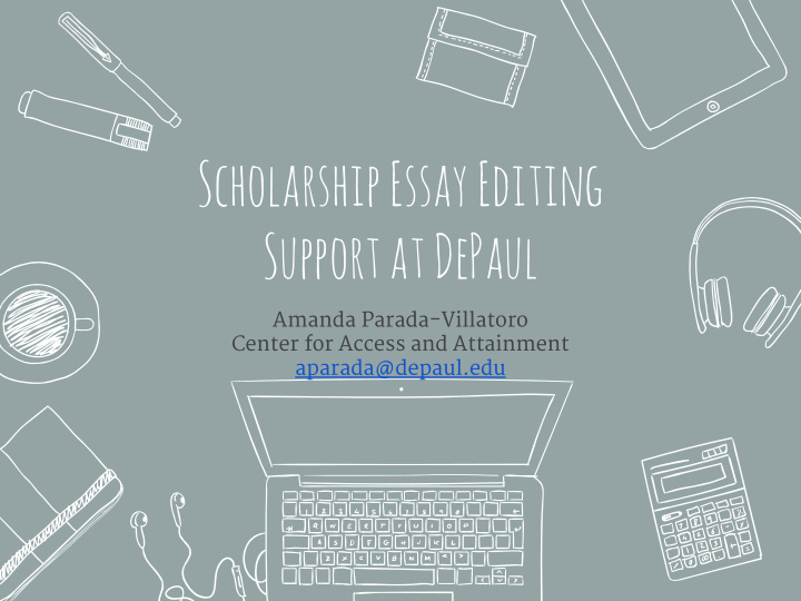 scholarship essay editing