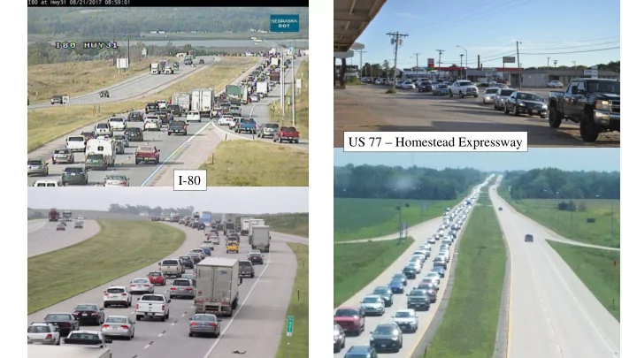 us 77 homestead expressway i 80 managing expectations