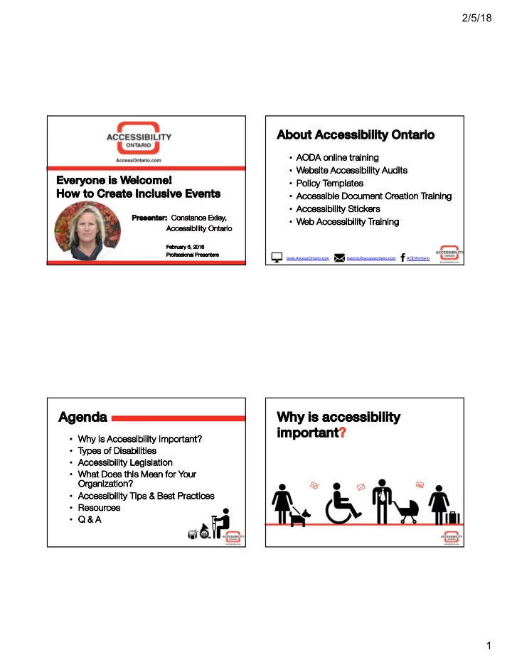 agen ag enda wh why is accessibility important im nt