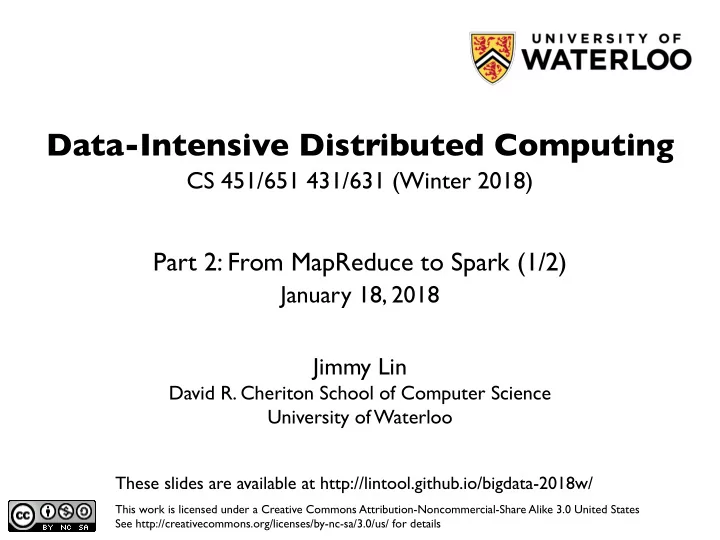 data intensive distributed computing