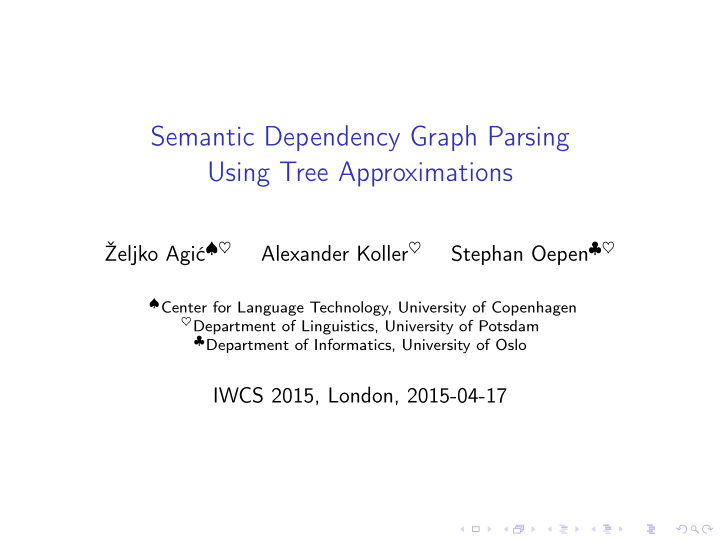 semantic dependency graph parsing using tree