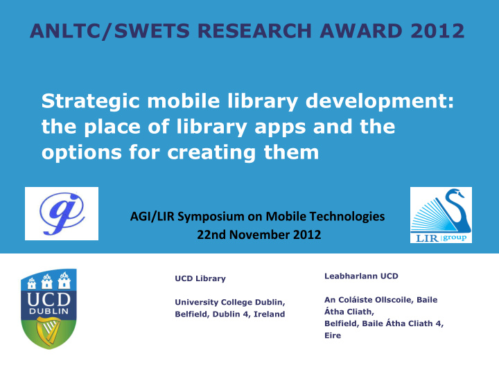 strategic mobile library development