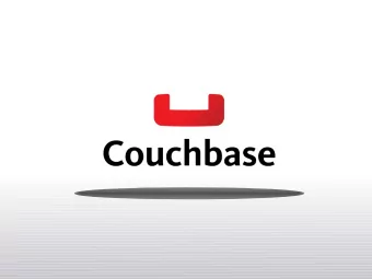 Introduction   Couchbase Server 2.0  Tugdual Grall  TechnicalEvangelist  @tgrall  {about :