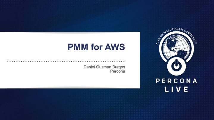 pmm for aws