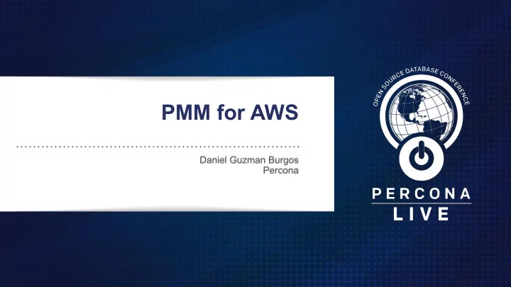 pmm for aws