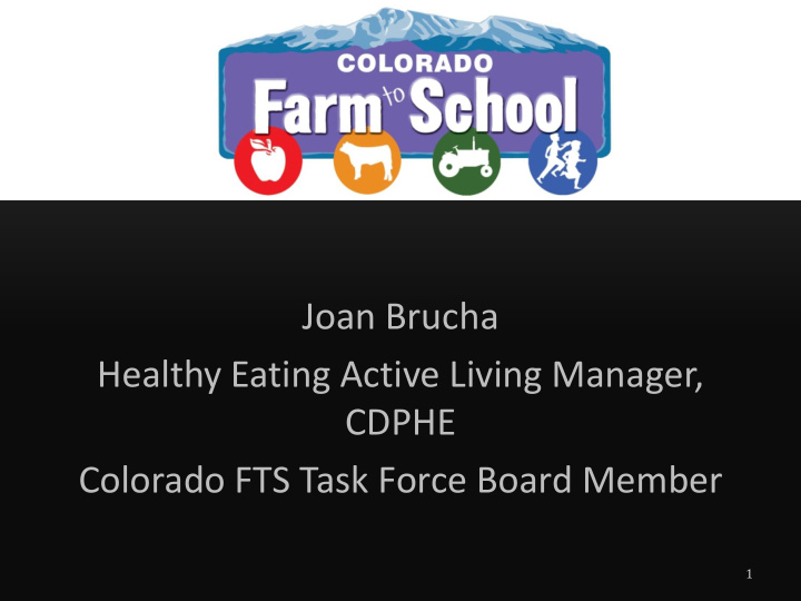 joan brucha healthy eating active living manager cdphe