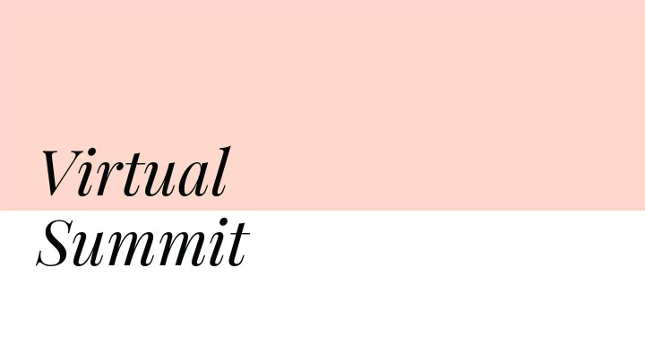 virtual summit
