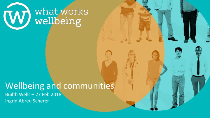wellbeing and communities