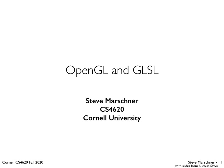 opengl and glsl