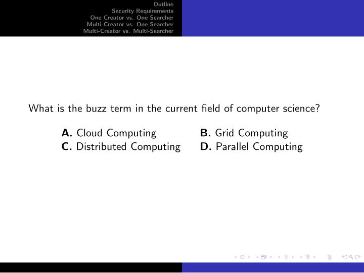 what is the buzz term in the current field of computer