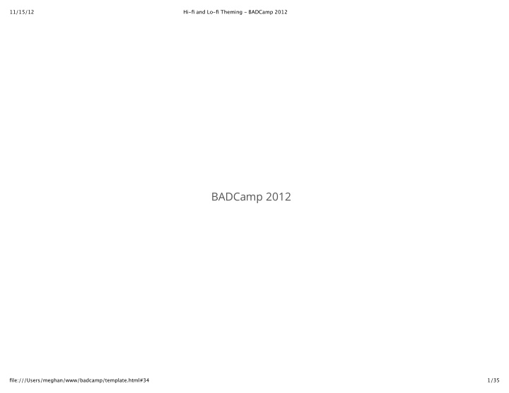 badcamp 2012