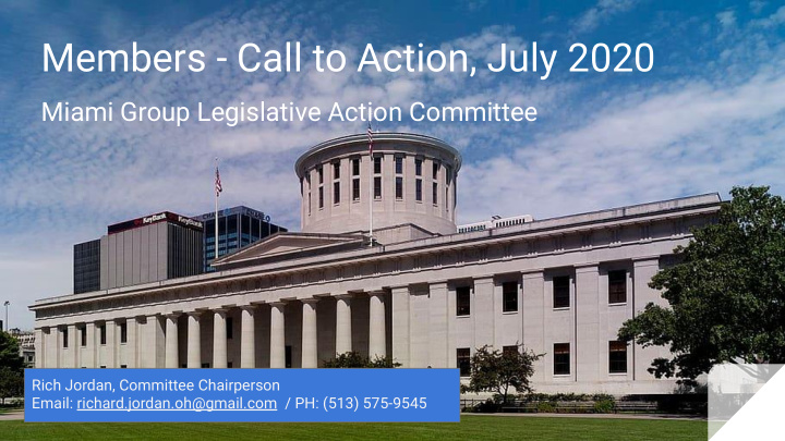 members call to action july 2020
