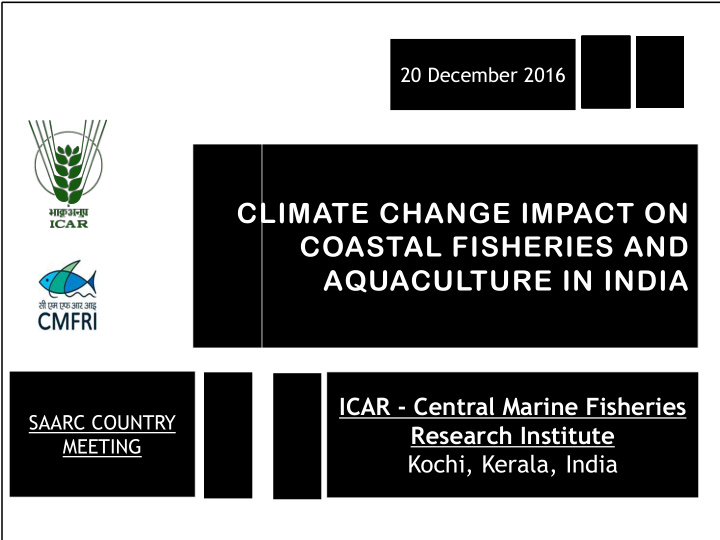 climate change impact on coastal fisheries and