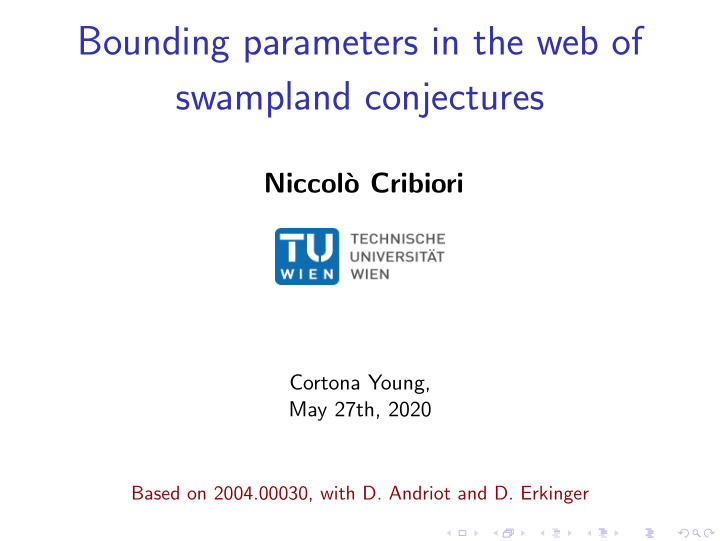 bounding parameters in the web of swampland conjectures
