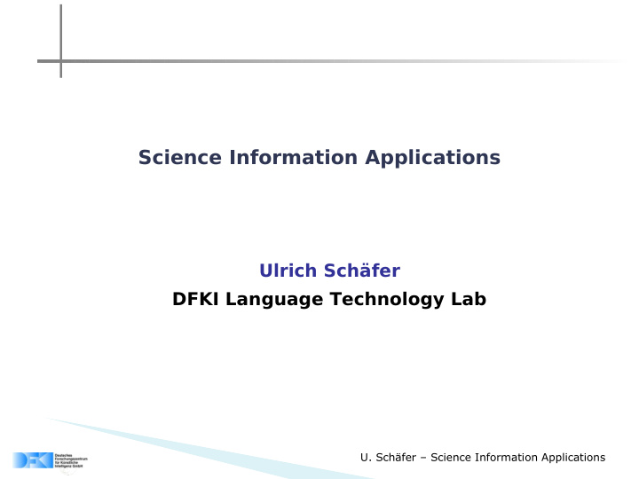science information applications