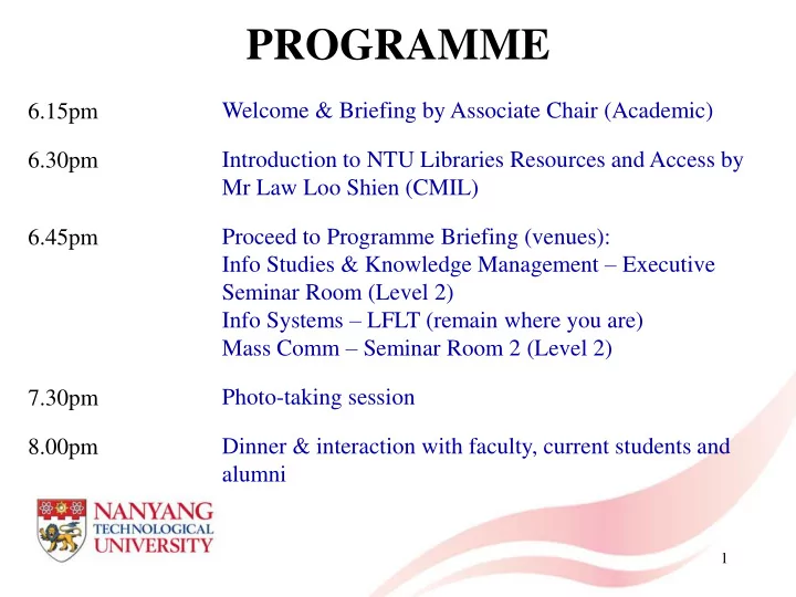 programme