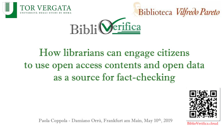to use open access contents and open data