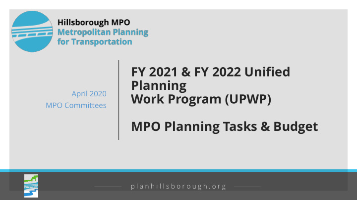 fy 2021 amp fy 2022 unified planning