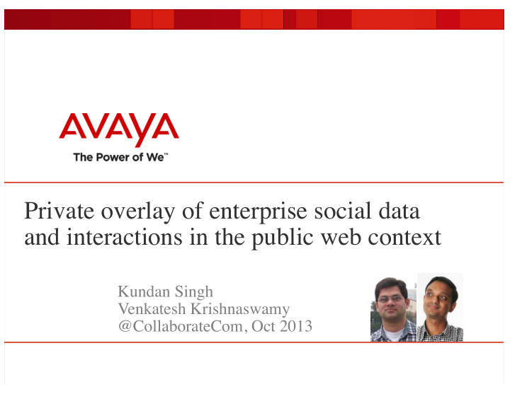 private overlay of enterprise social data and