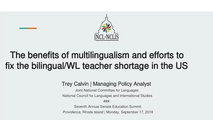 the benefits of multilingualism and efforts to the