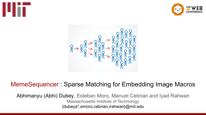 memesequencer sparse matching for embedding image macros