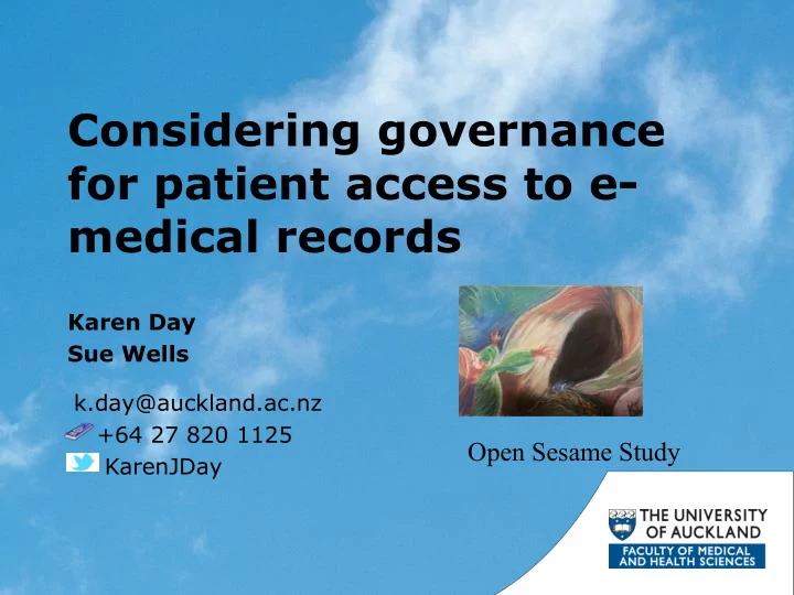 considering governance