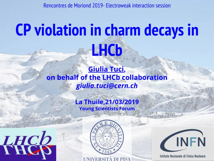 cp violation in charm decays in lhcb