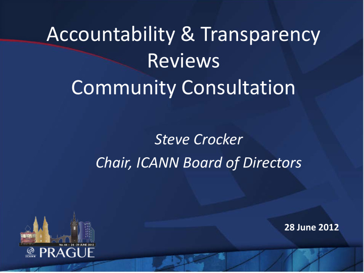 accountability amp transparency reviews community