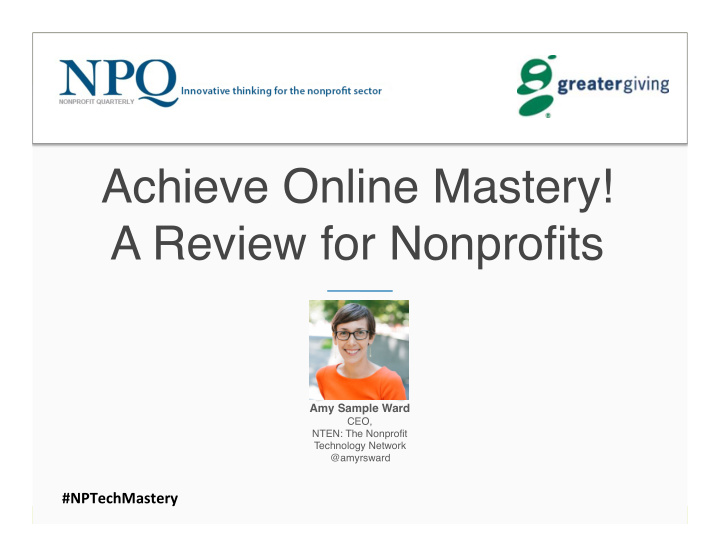 achieve online mastery a review for nonprofits