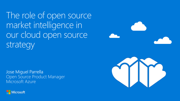 our approach to open source in the cloud