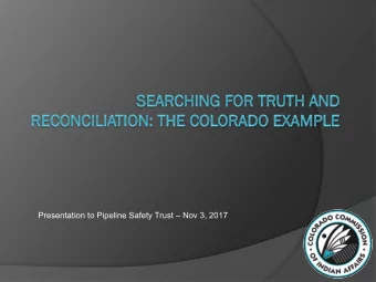 Formation of the Colorado  Commission of Indian Affairs  Created in 1976 by the Colorado General