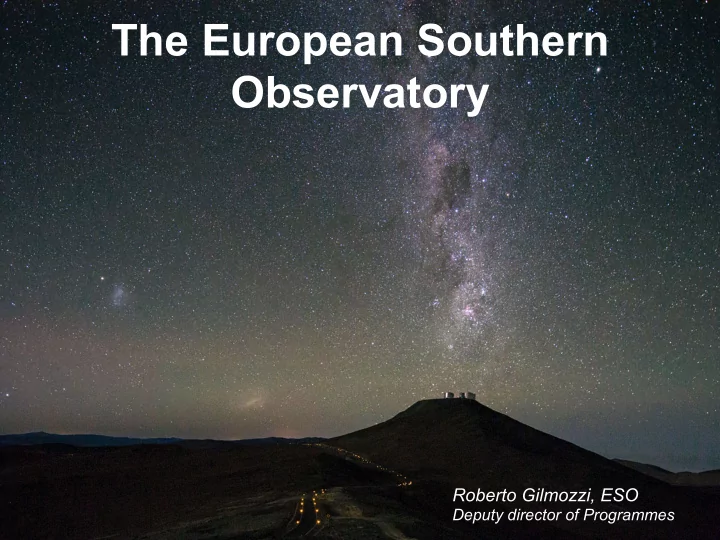the european southern