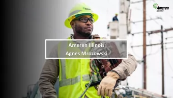 Ameren Illinois  Agnes Mrozowski  About Energy Analyzer  Agentis Platform Overview