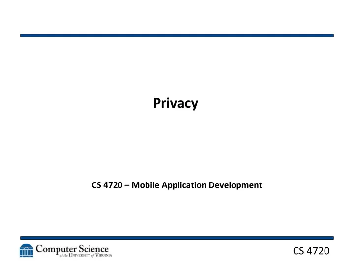 privacy