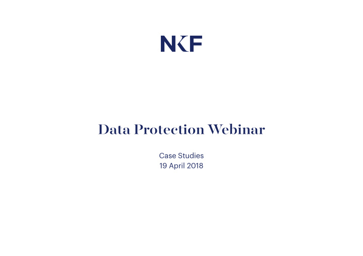 data protection webinar