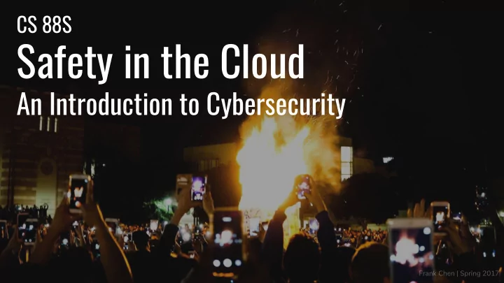safety in the cloud