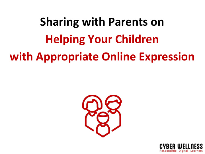 sharing with parents on helping your children with