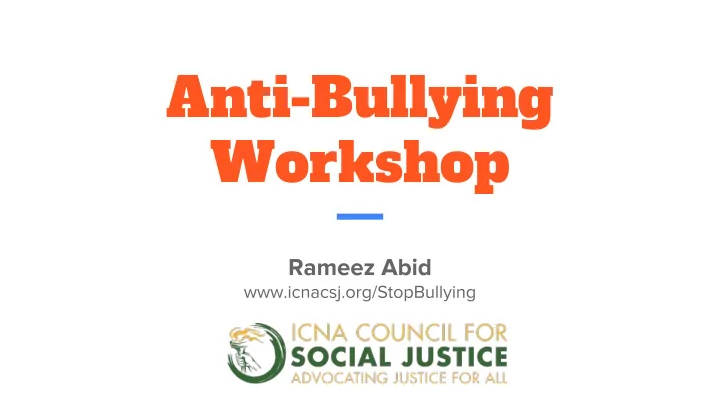 anti bullying workshop students what is bullying types of
