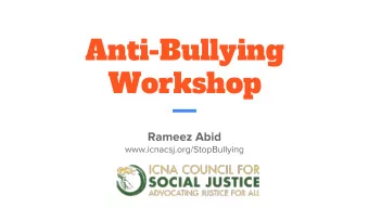 Anti-Bullying  Workshop  Students  What is Bullying?  Types of Bullying