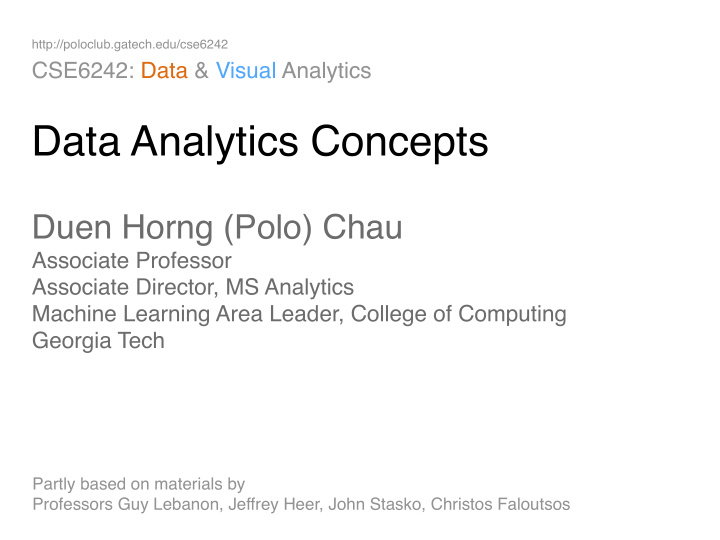 data analytics concepts